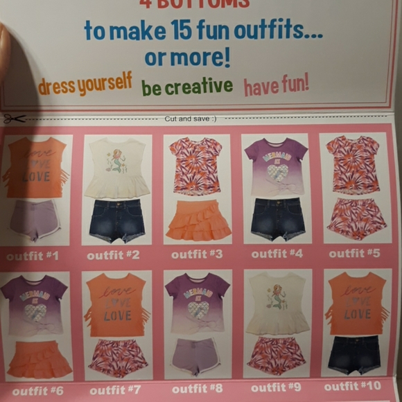 ☆L@@K☆NWT GARANIMALS Girls Pack Interchangeable 8 Piece 2T Set☆Adorable - Picture 6 of 8